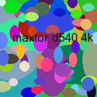 maxtor d540 4k